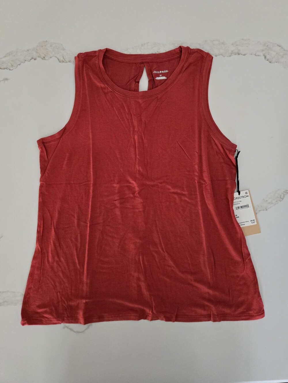 Halogen Sleeveless Keyhole Back Tank